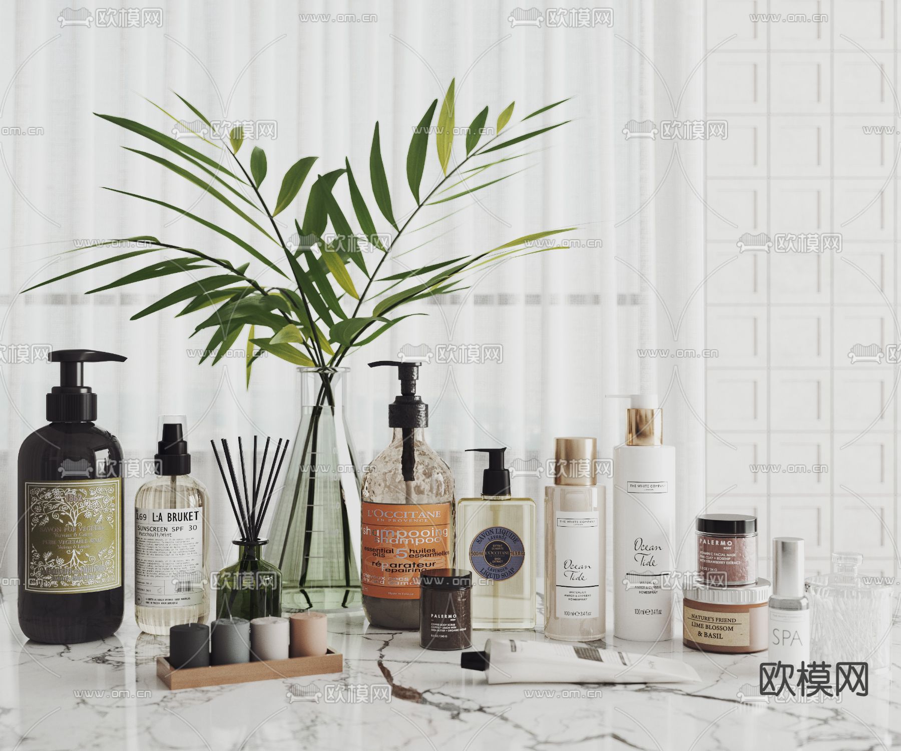 洗浴用品 化妆品3d模型下载