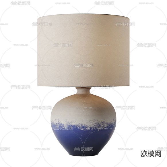 陶瓷台灯3d模型下载