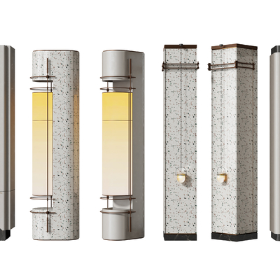  异形柱子 灯柱su模型 