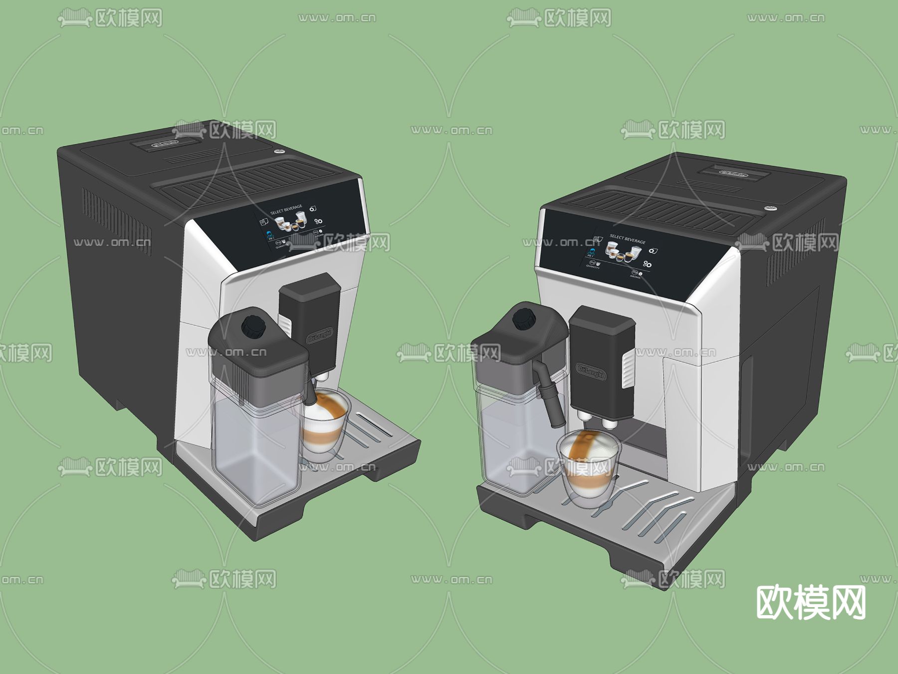 咖啡机su模型下载（渲染图2）