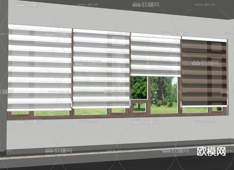 梦幻帘 窗帘 香格里拉帘 遮光帘su模型下载_ID16245705_sketchup模型下载-欧模网