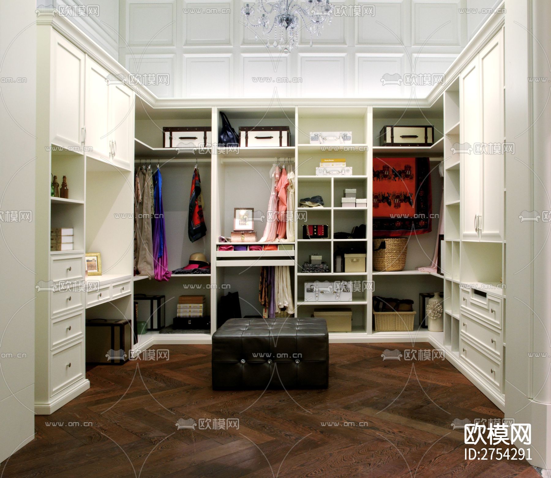 全屋定制cad施工图下载（渲染图4）