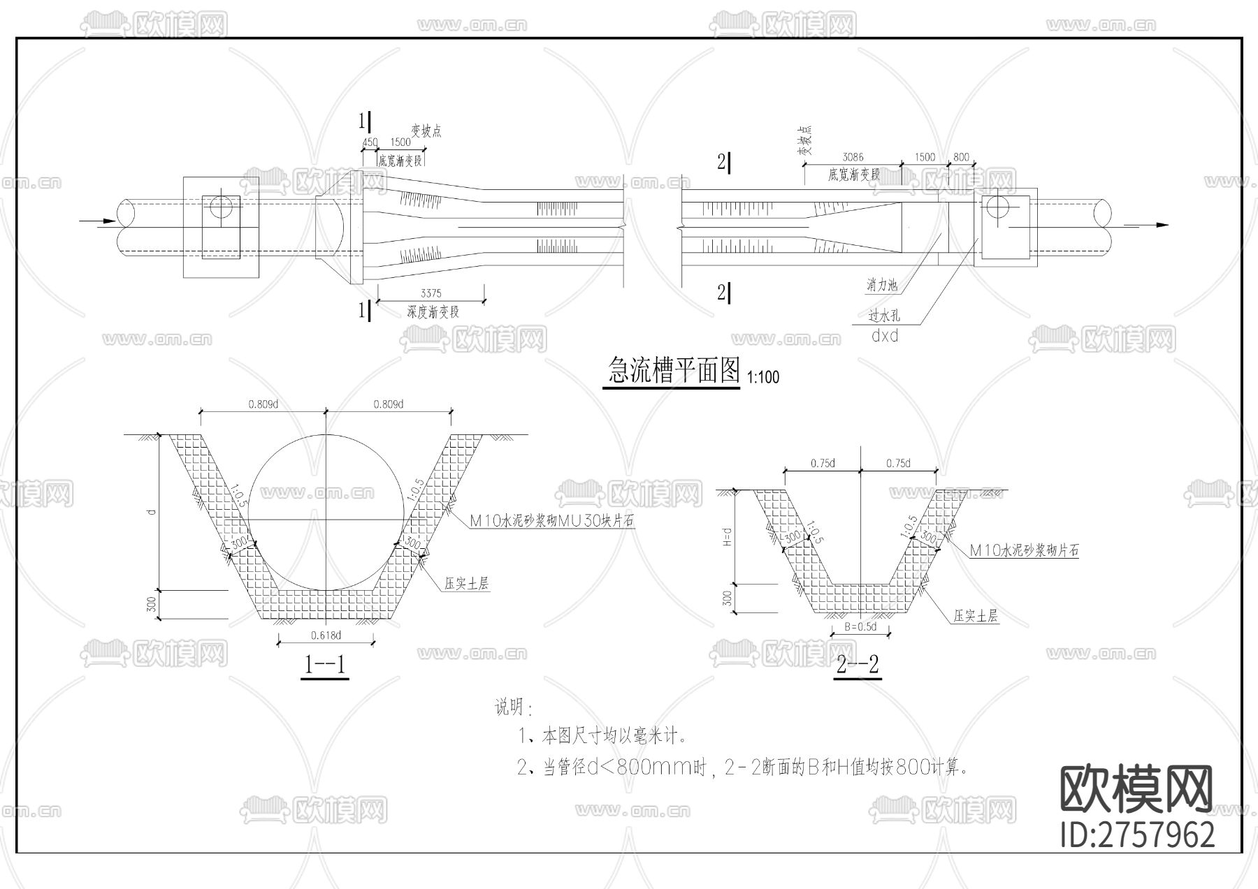 数智森林小镇东侧场坪及道路CAD施工图下载（渲染图4）
