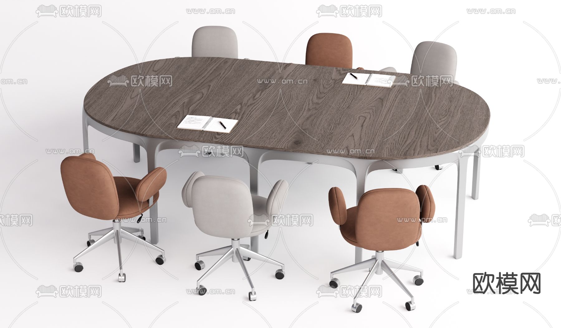 洽谈桌椅su模型下载（渲染图1）