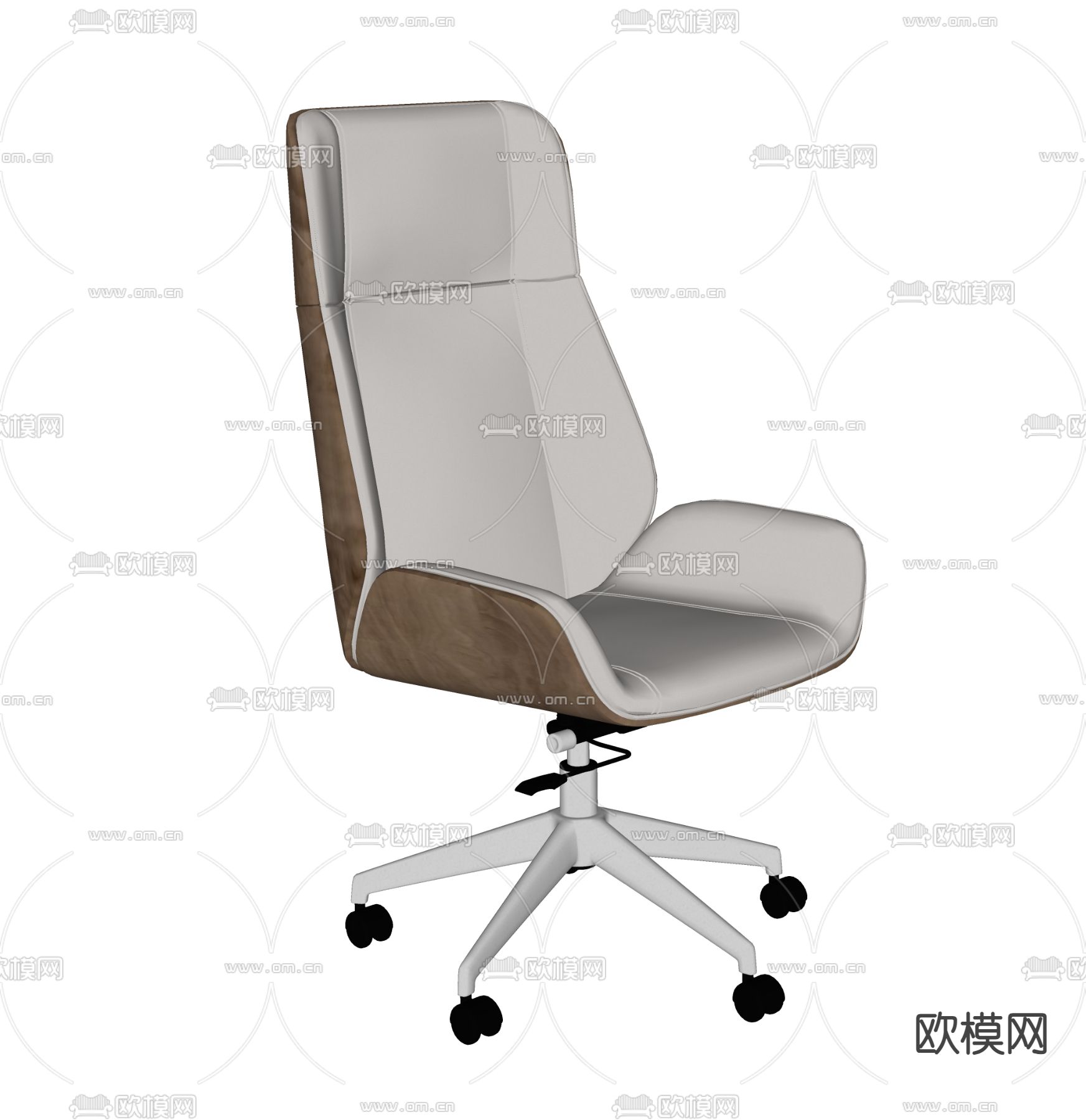 现代办公椅su模型下载（渲染图2）