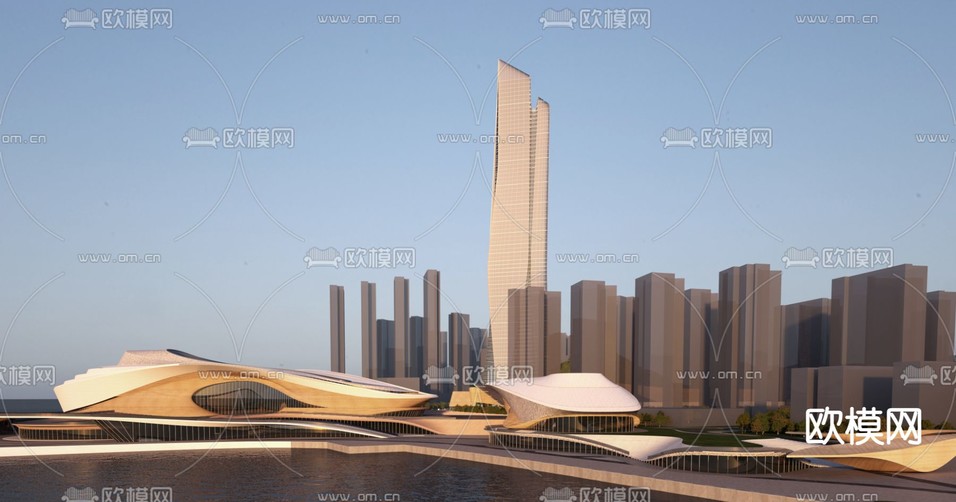 剧院外观3d模型下载