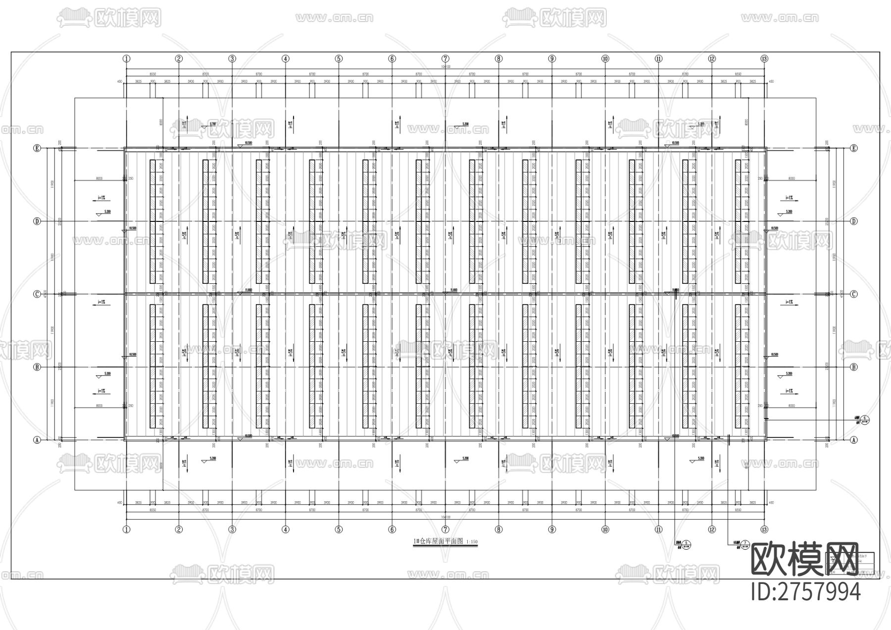 武陵山仓储物流枢纽项目CAD施工图下载（渲染图3）