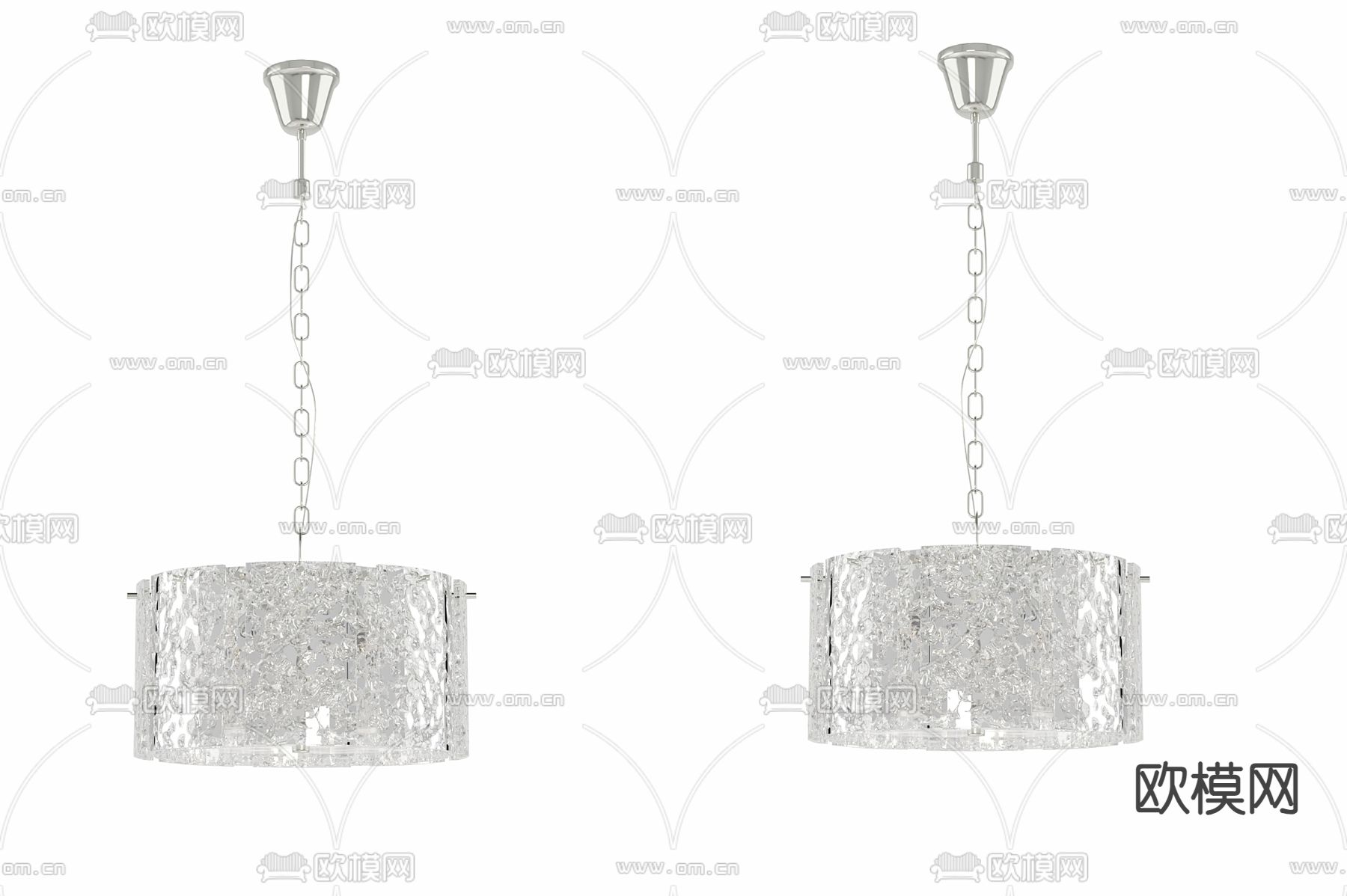 水晶吊灯 餐厅吊灯3d模型下载