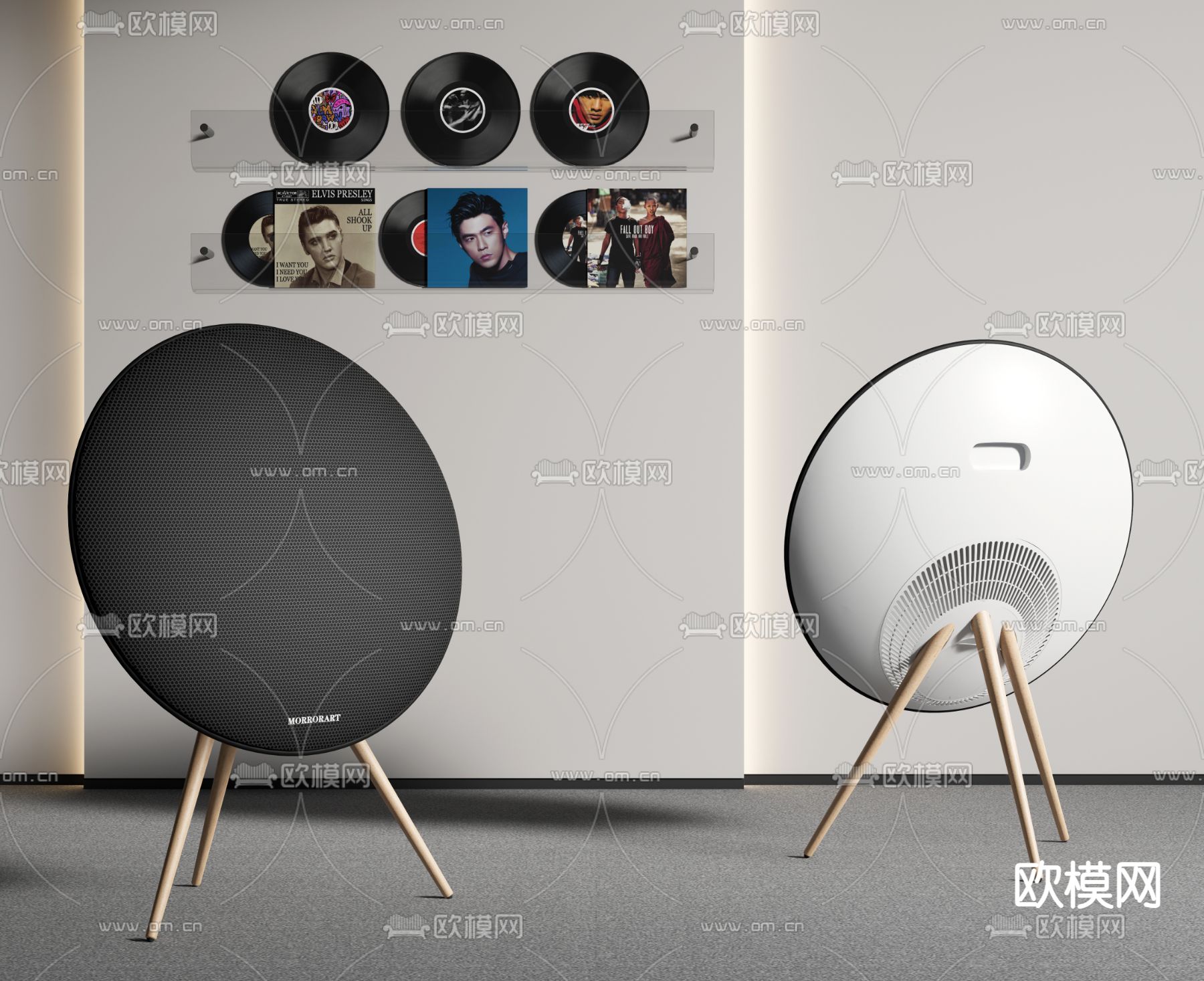 MORRORART 音响3d模型下载