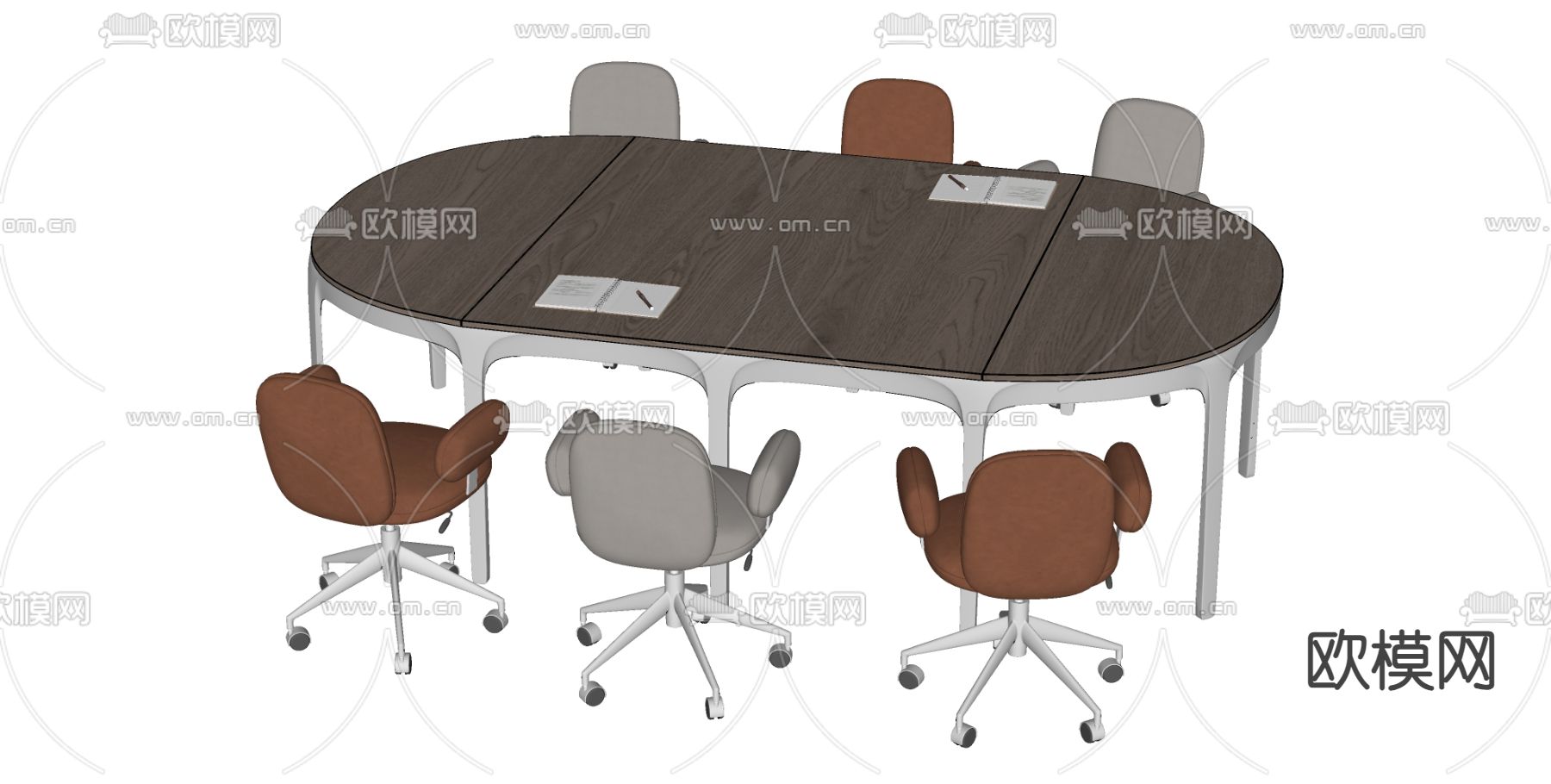 洽谈桌椅su模型下载（渲染图2）