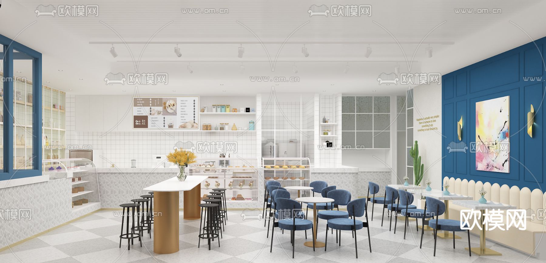 侘寂面包店su模型下载（渲染图1）