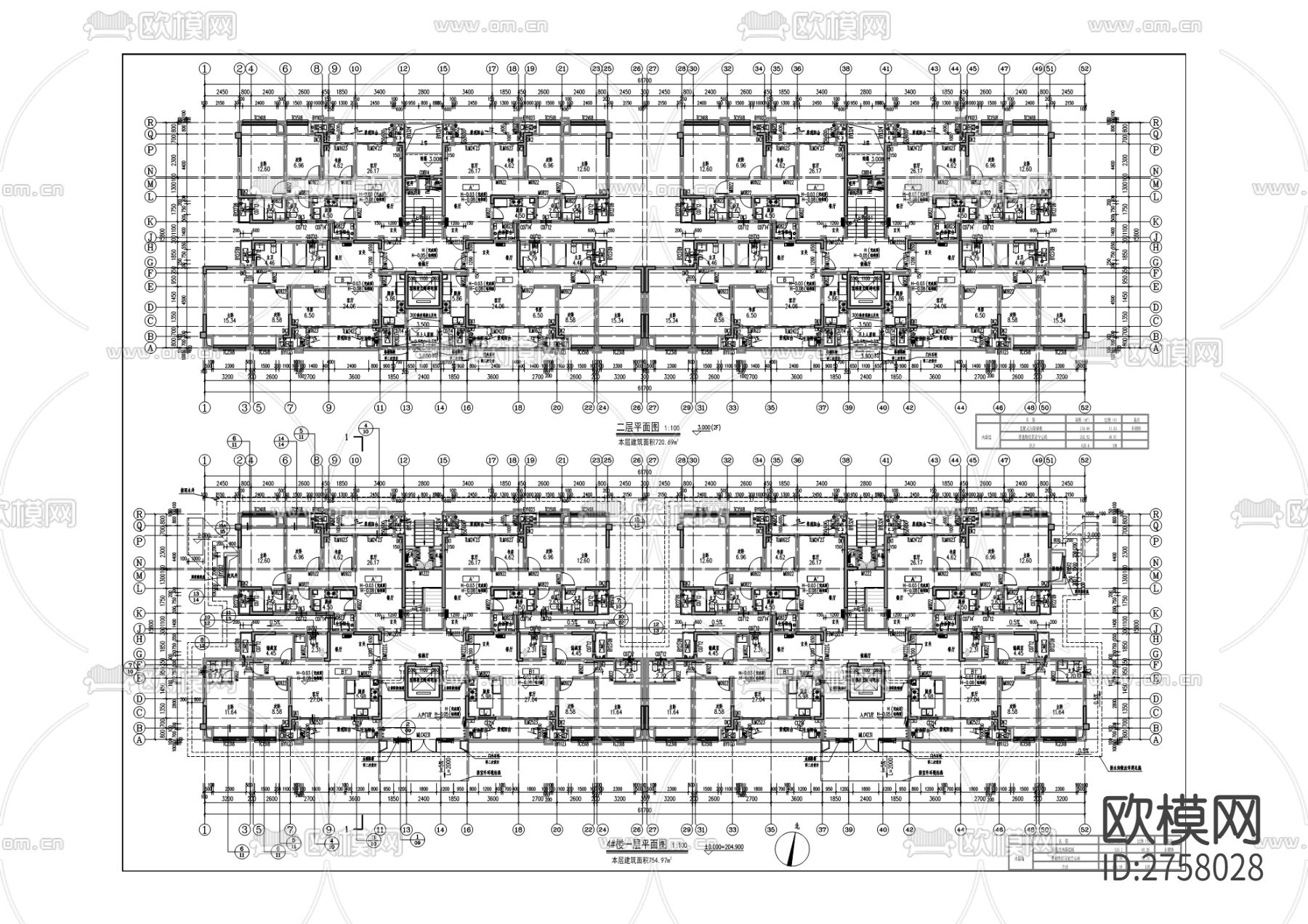 中建?濱江星城CAD施工圖下載（渲染圖3）