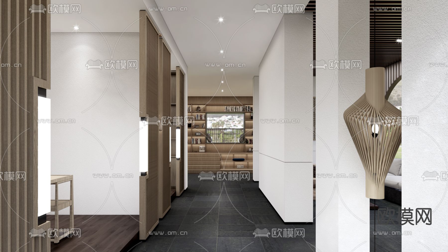 中式茶馆su模型下载（渲染图3）