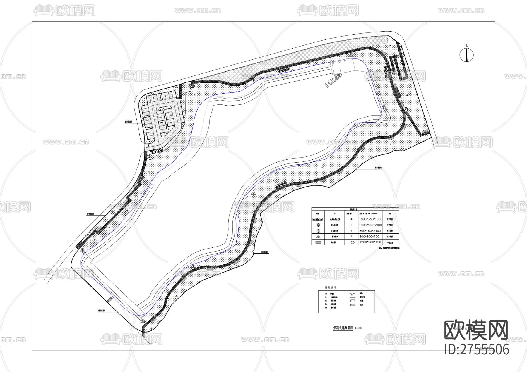 堰坪水库整治工程cad施工图下载（渲染图2）