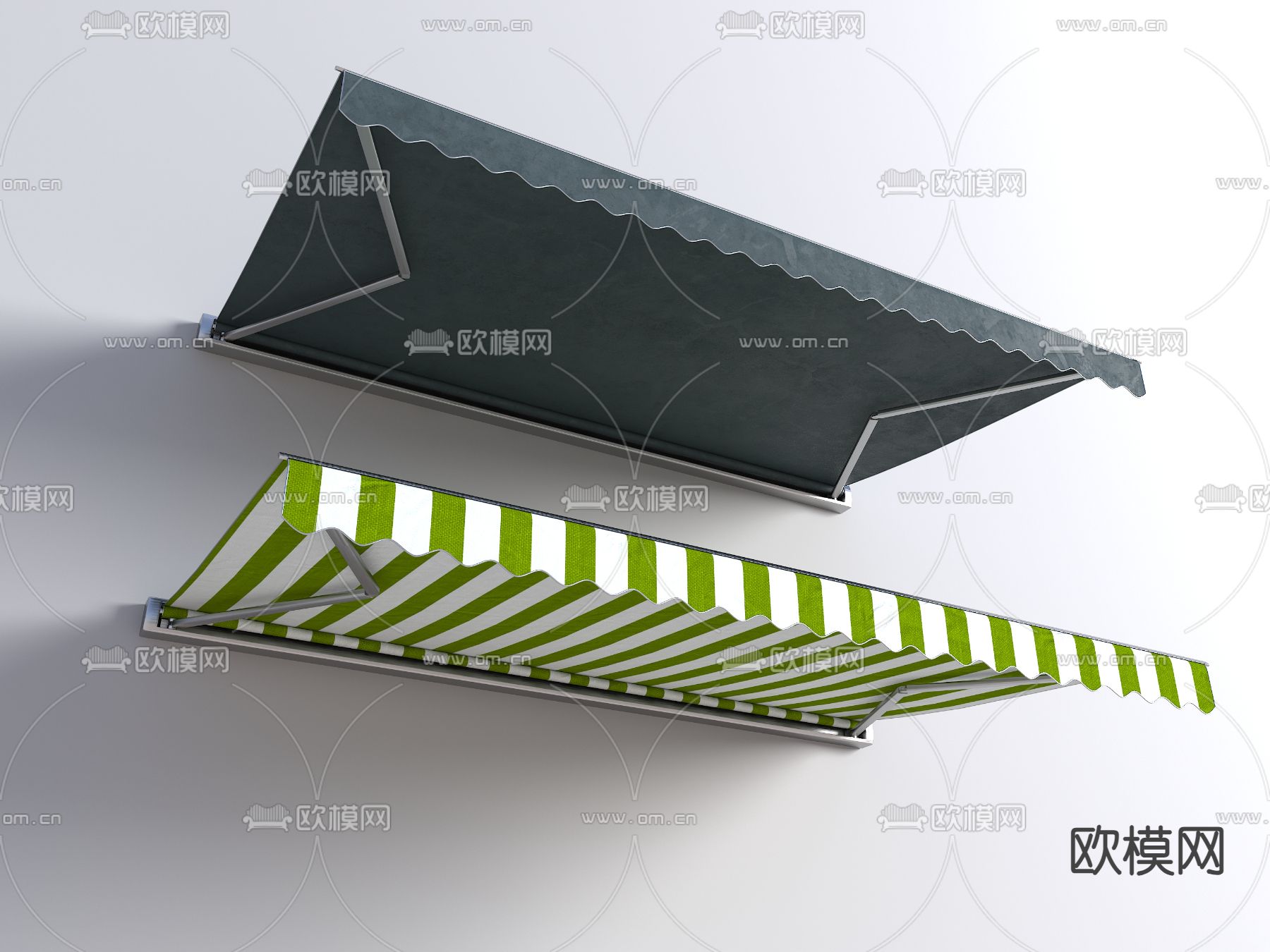 遮阳棚 雨棚 遮雨棚su模型下载（渲染图1）