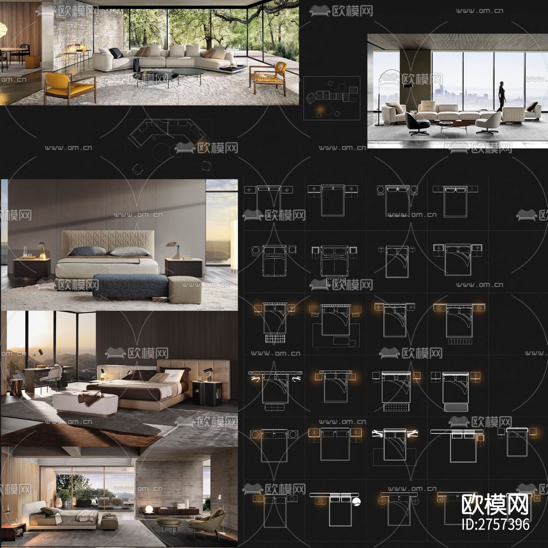 家居CAD图库下载（渲染图2）