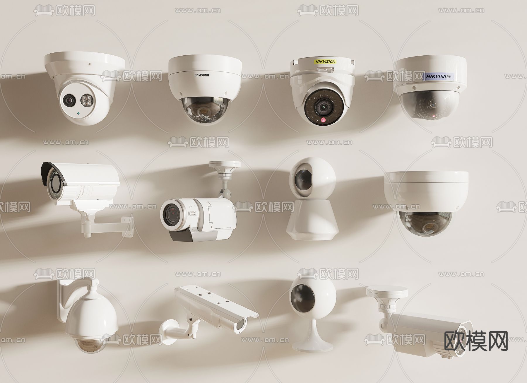 现代摄像头su模型下载（渲染图1）