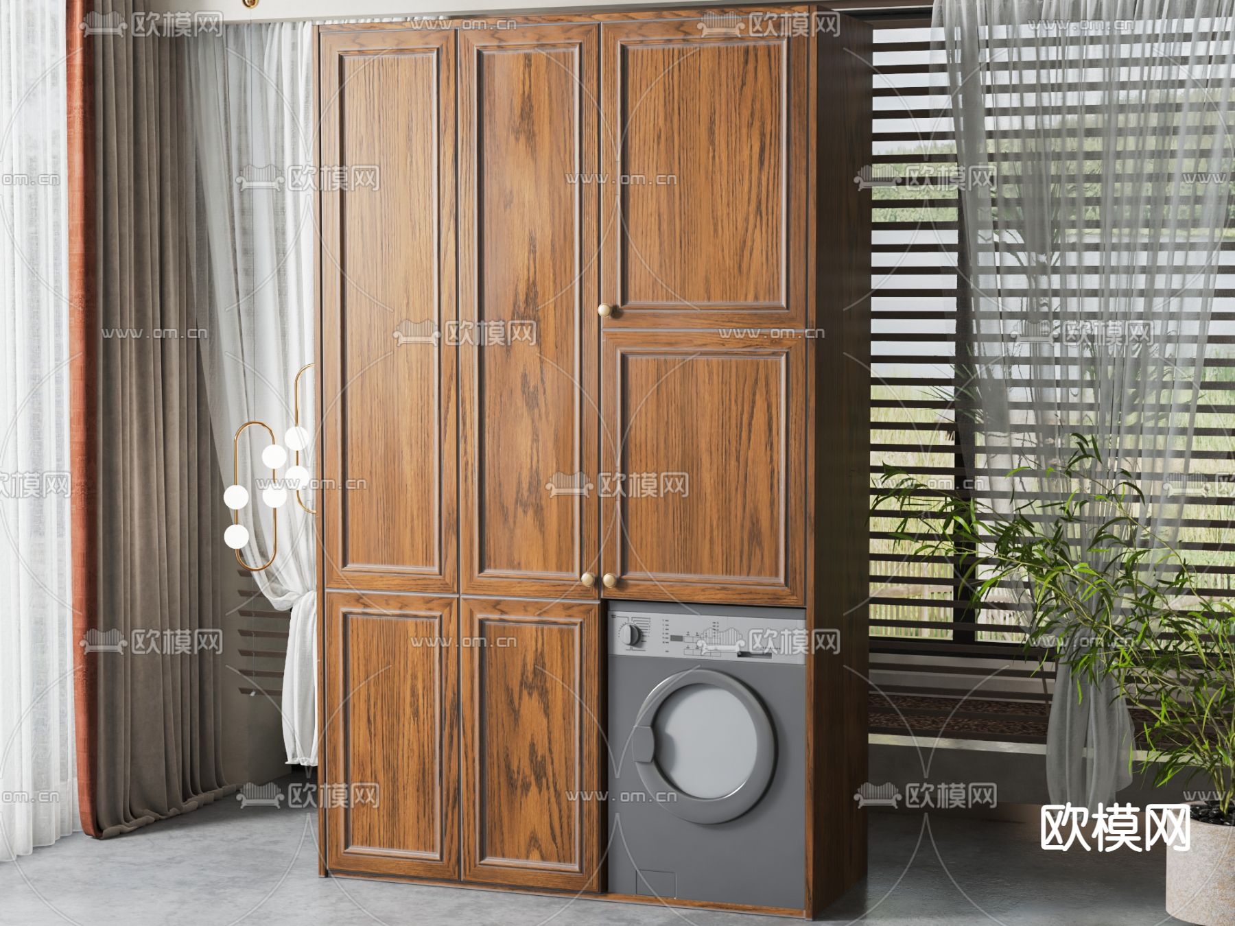 阳台柜 洗衣机柜3d模型下载