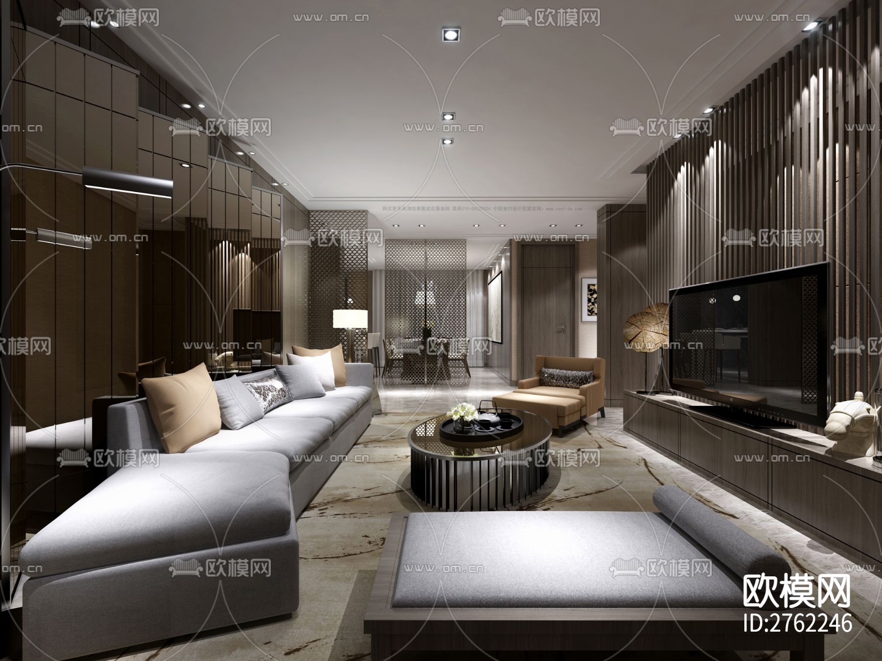 别墅CAD施工图下载（渲染图1）