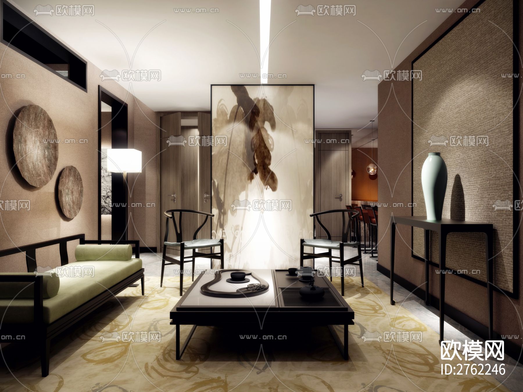 别墅CAD施工图下载（渲染图2）