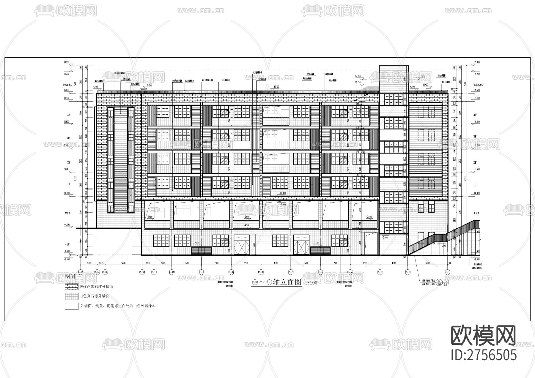培新小学校改扩建工程cad施工图下载（渲染图7）