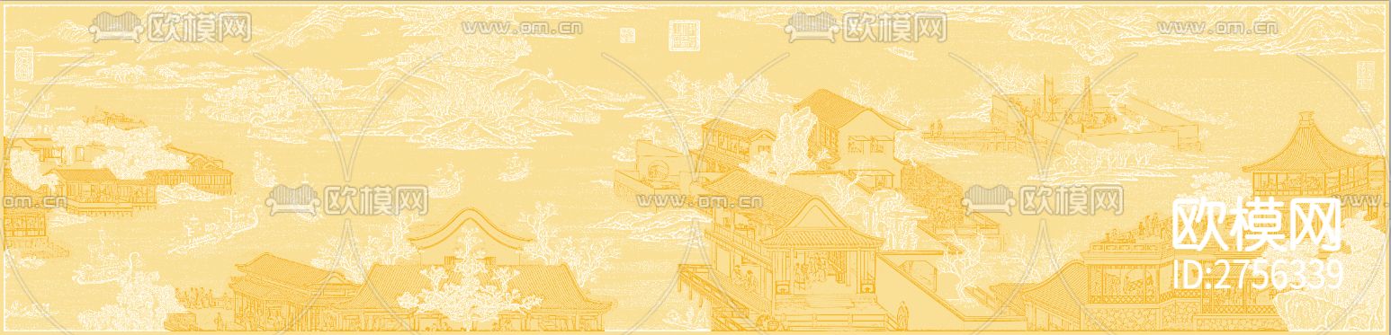 线条建筑壁纸下载（渲染图1）