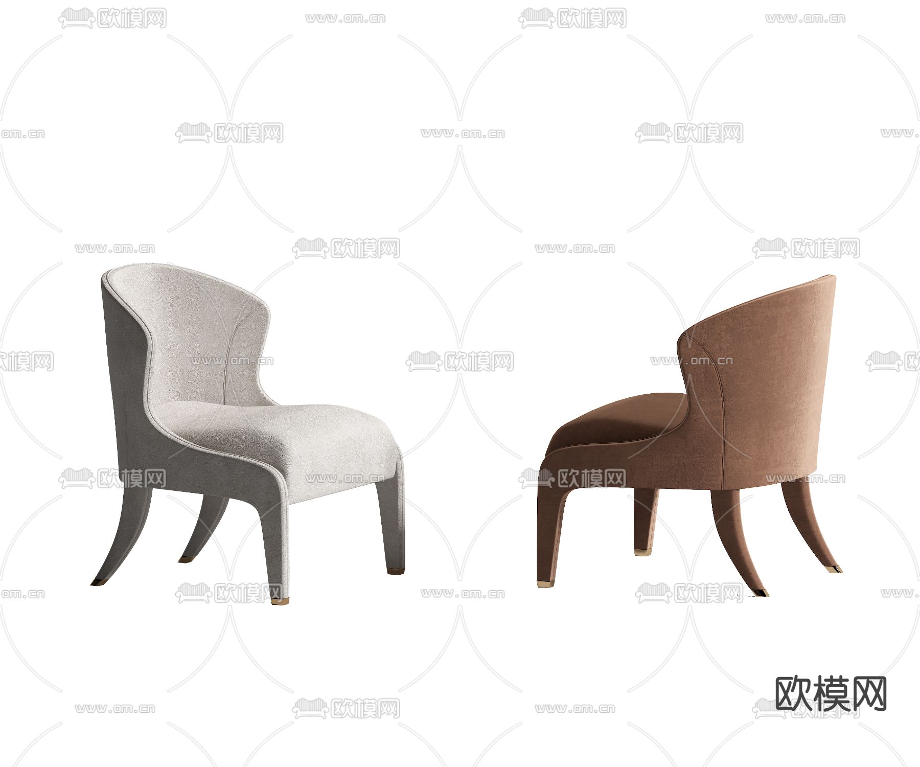 椅子 餐椅3d模型下载（渲染图2）