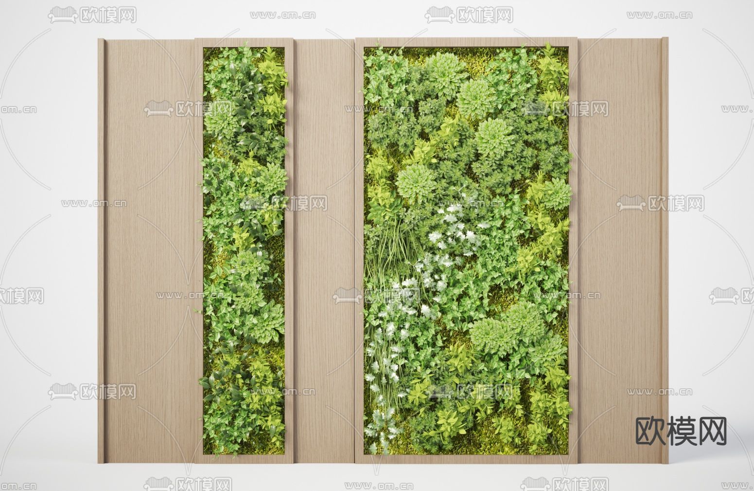 植物墙 绿植墙 苔藓墙3d模型下载