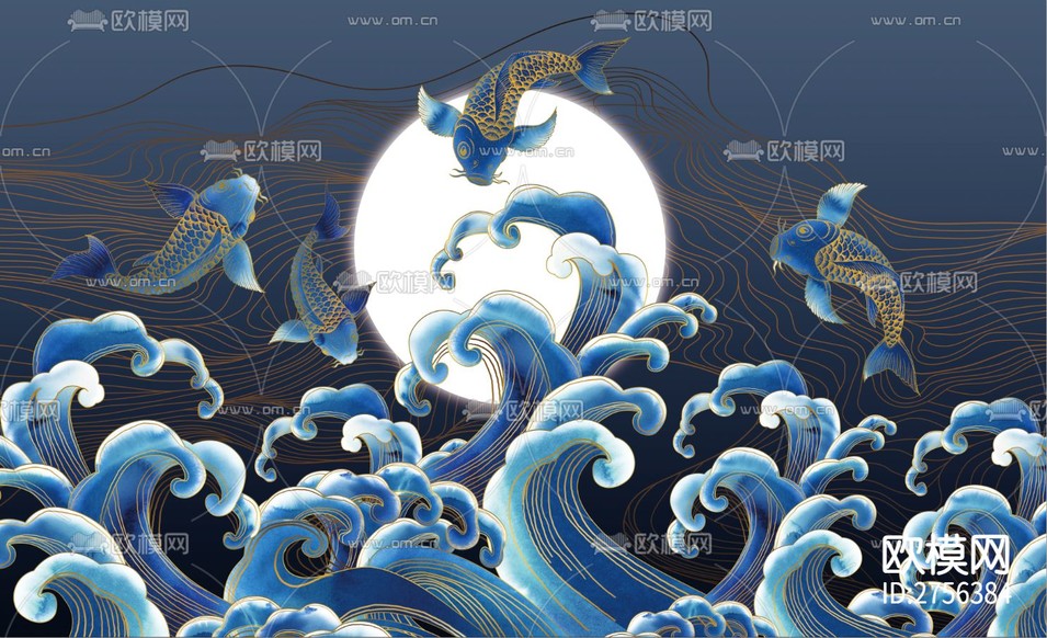 鲤鱼壁纸下载(渲染图4)