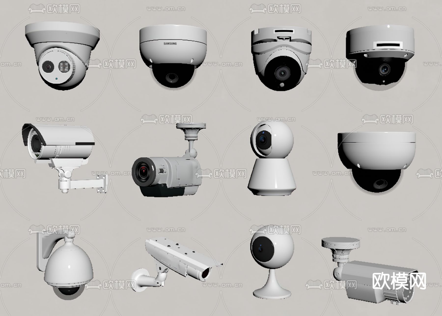 现代摄像头su模型下载（渲染图2）