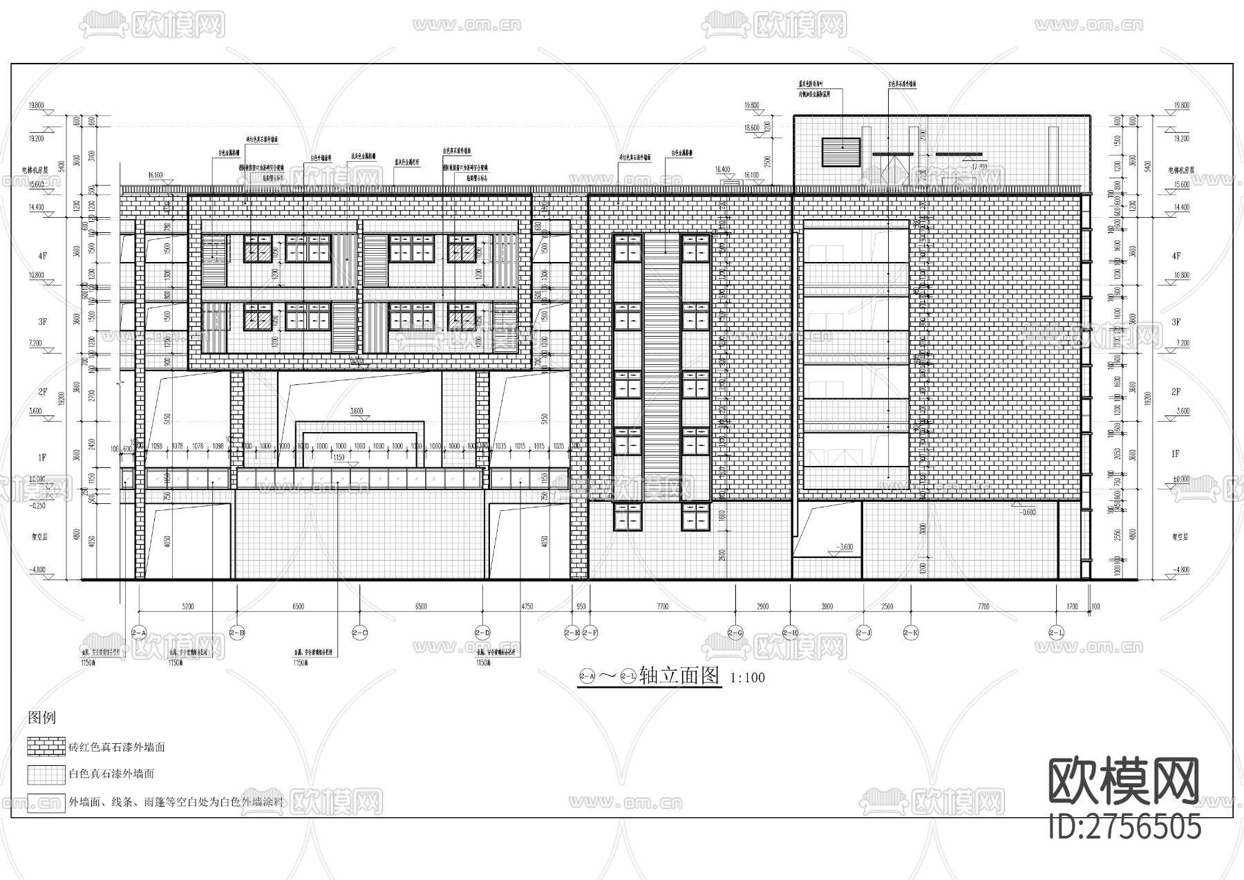 培新小学校改扩建工程cad施工图下载（渲染图3）