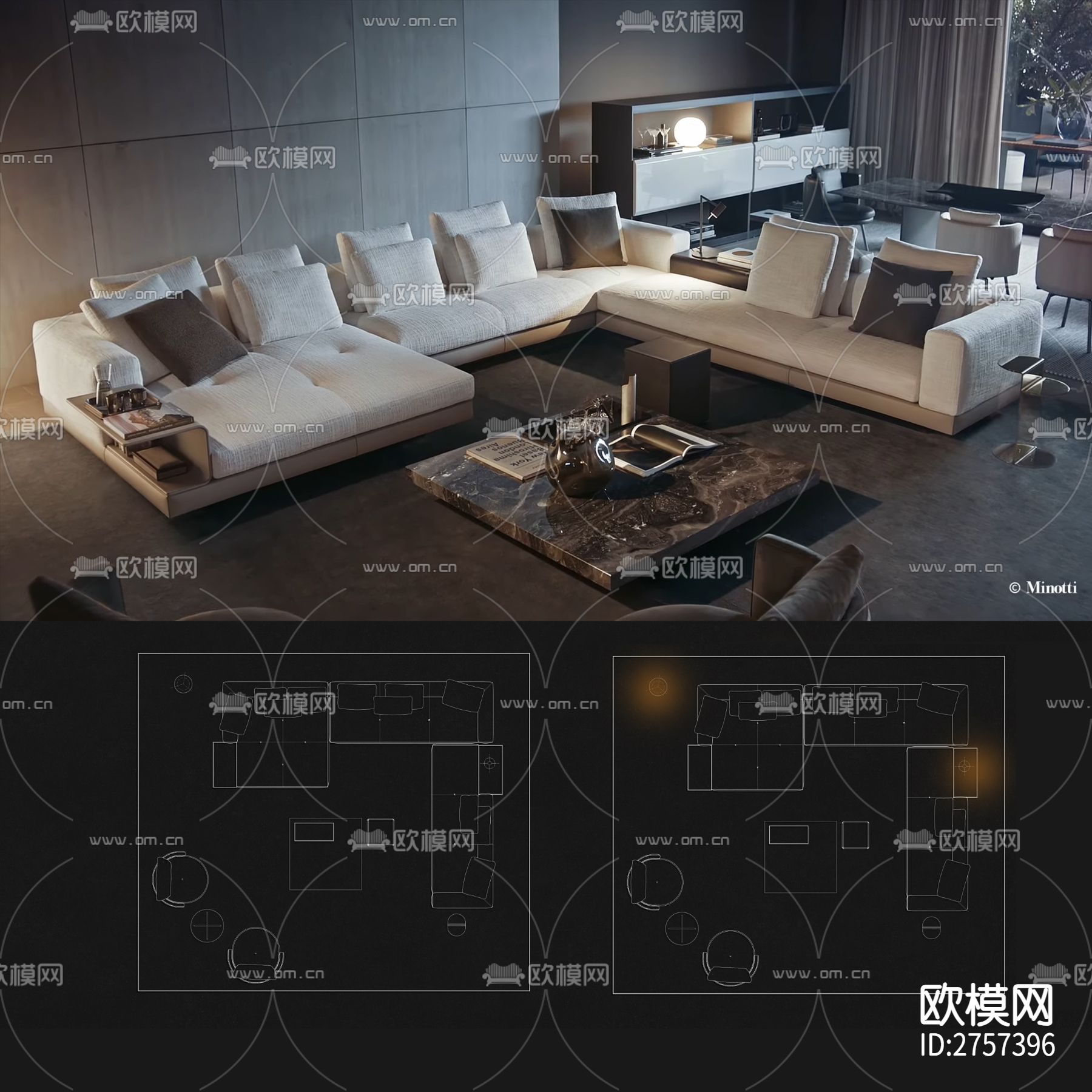 家居CAD图库下载（渲染图5）