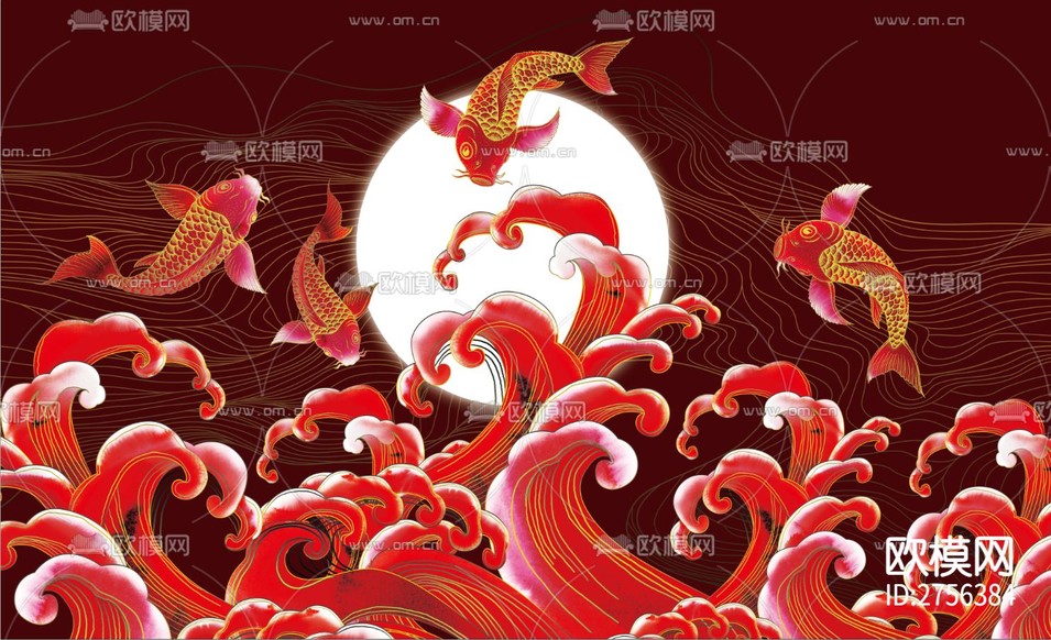 鲤鱼壁纸下载(渲染图3)