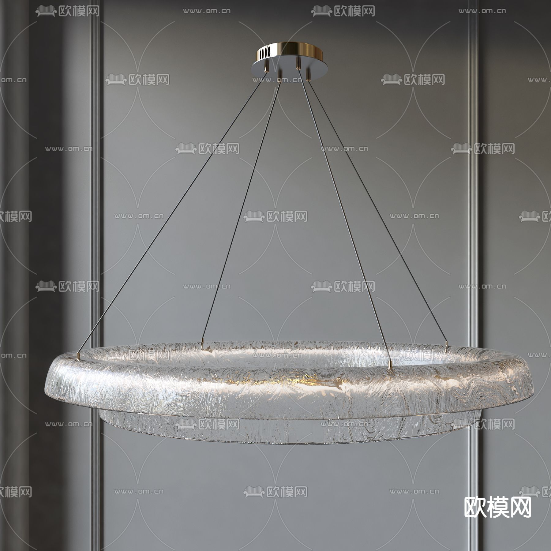 玻璃吊灯 大厅吊灯3d模型下载_ID14195554_3dmax免费模型-欧模网