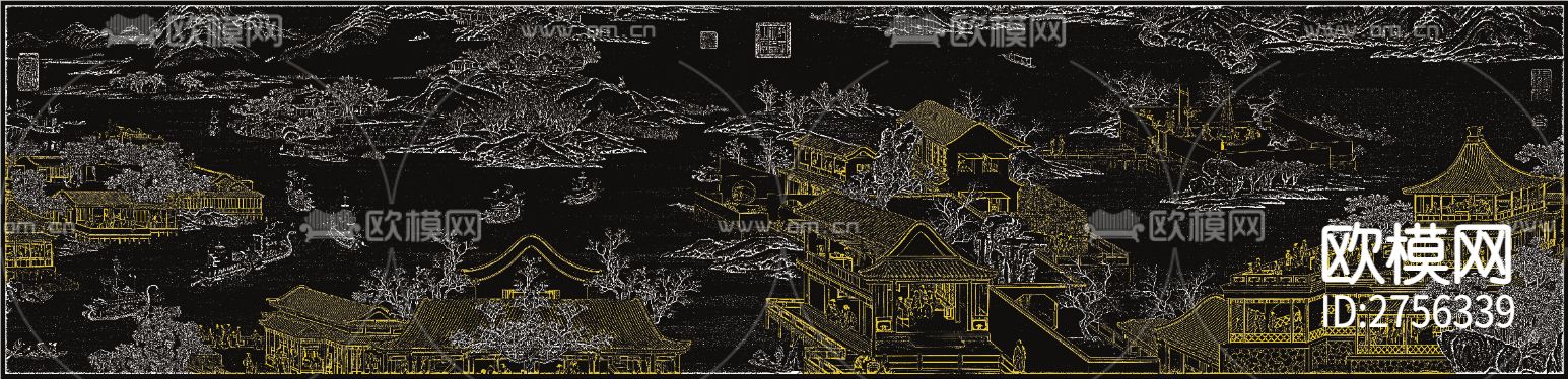 线条建筑壁纸下载（渲染图4）