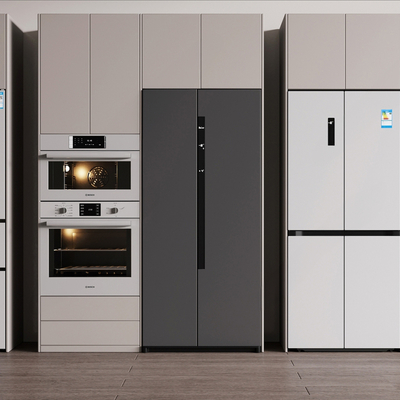  冰箱 微波炉 烤箱su模型 