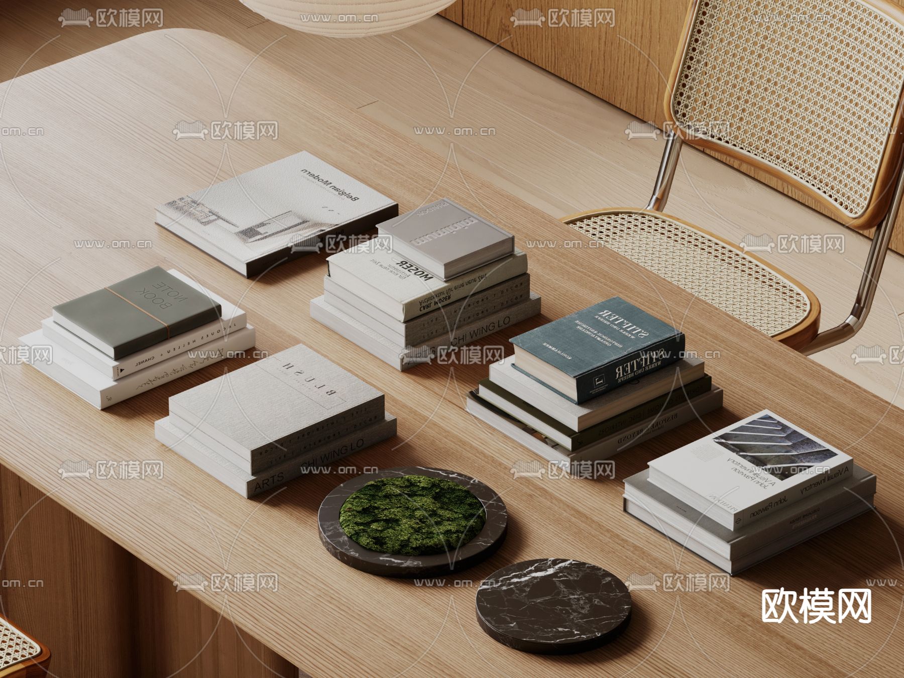 现代书本 书籍su模型下载（渲染图1）