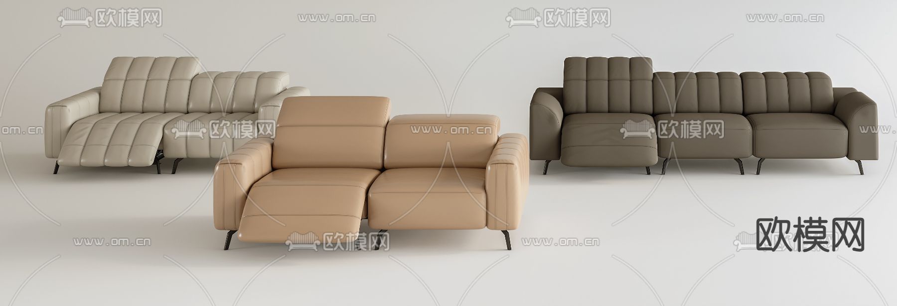 休闲沙发免费3d模型下载（渲染图3）