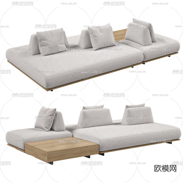 模块沙发3d模型下载