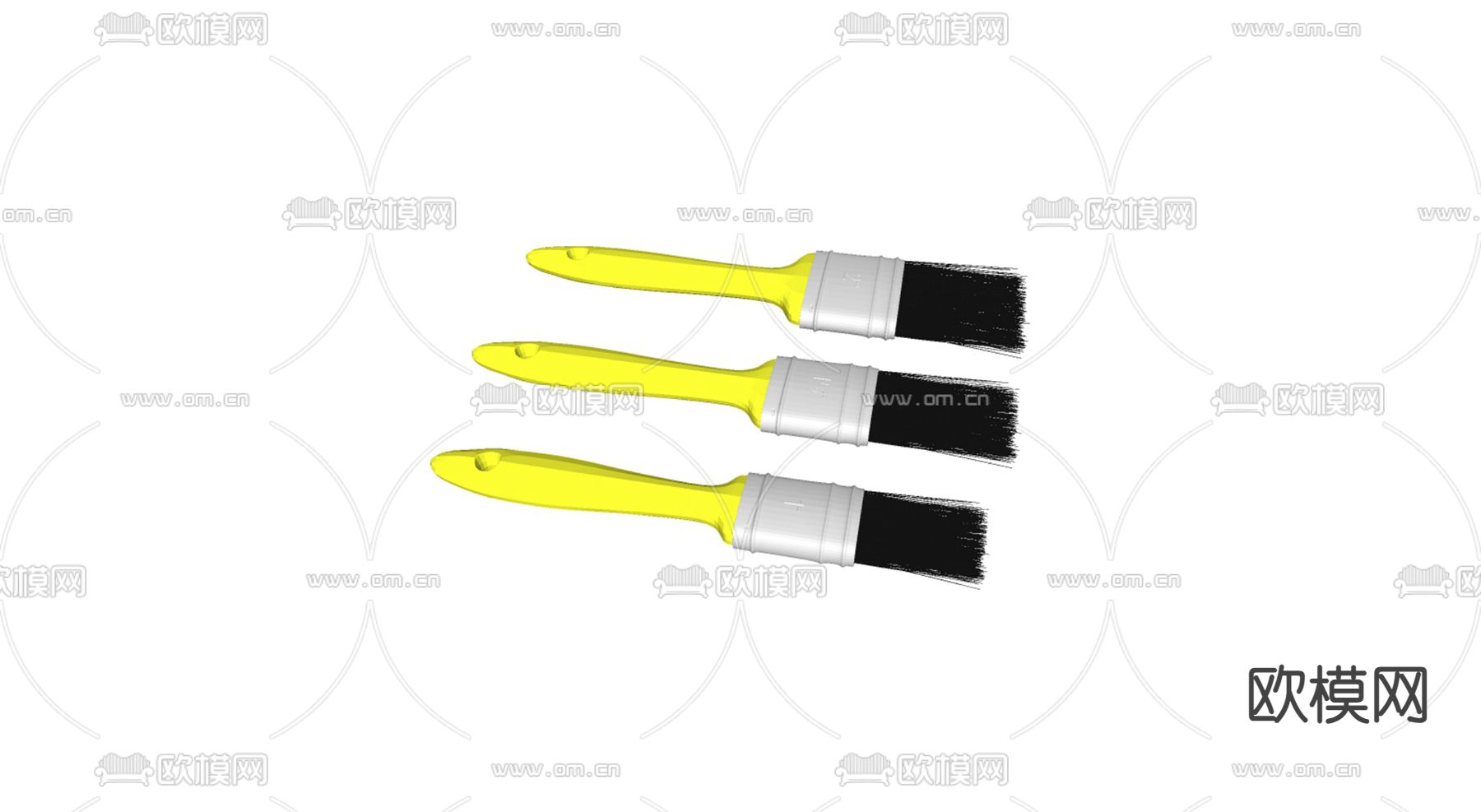 软毛刷 清洁刷su模型下载（渲染图2）