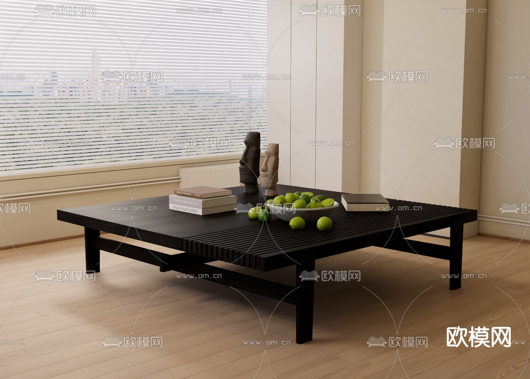 poliform 茶几su模型下载（渲染图1）