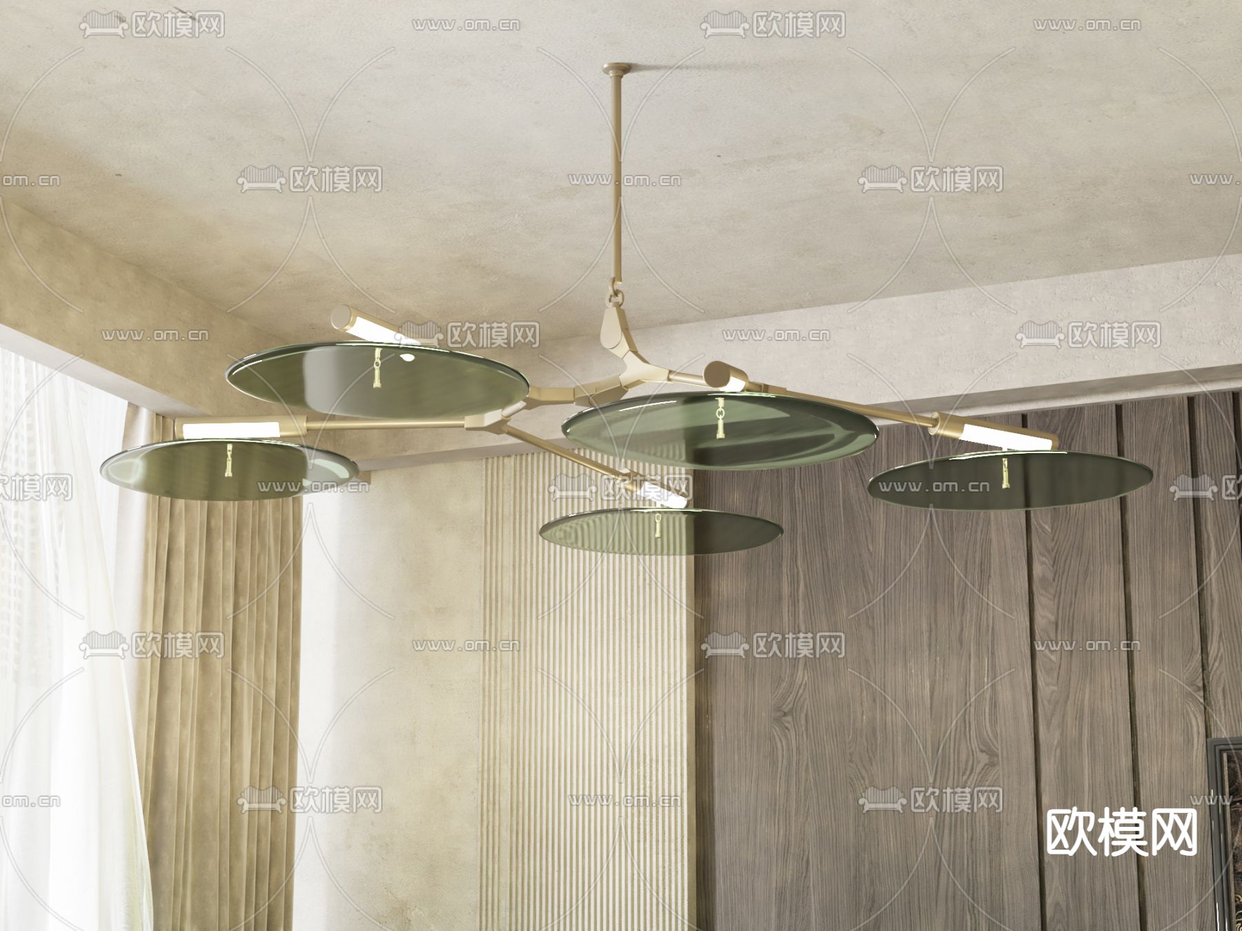 轻奢吊灯 餐厅吊灯3d模型下载