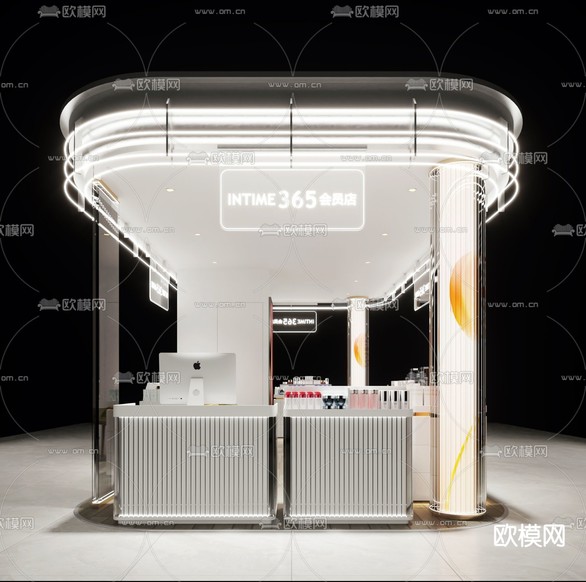 美妆店 化妆品店3d模型下载(渲染图2)