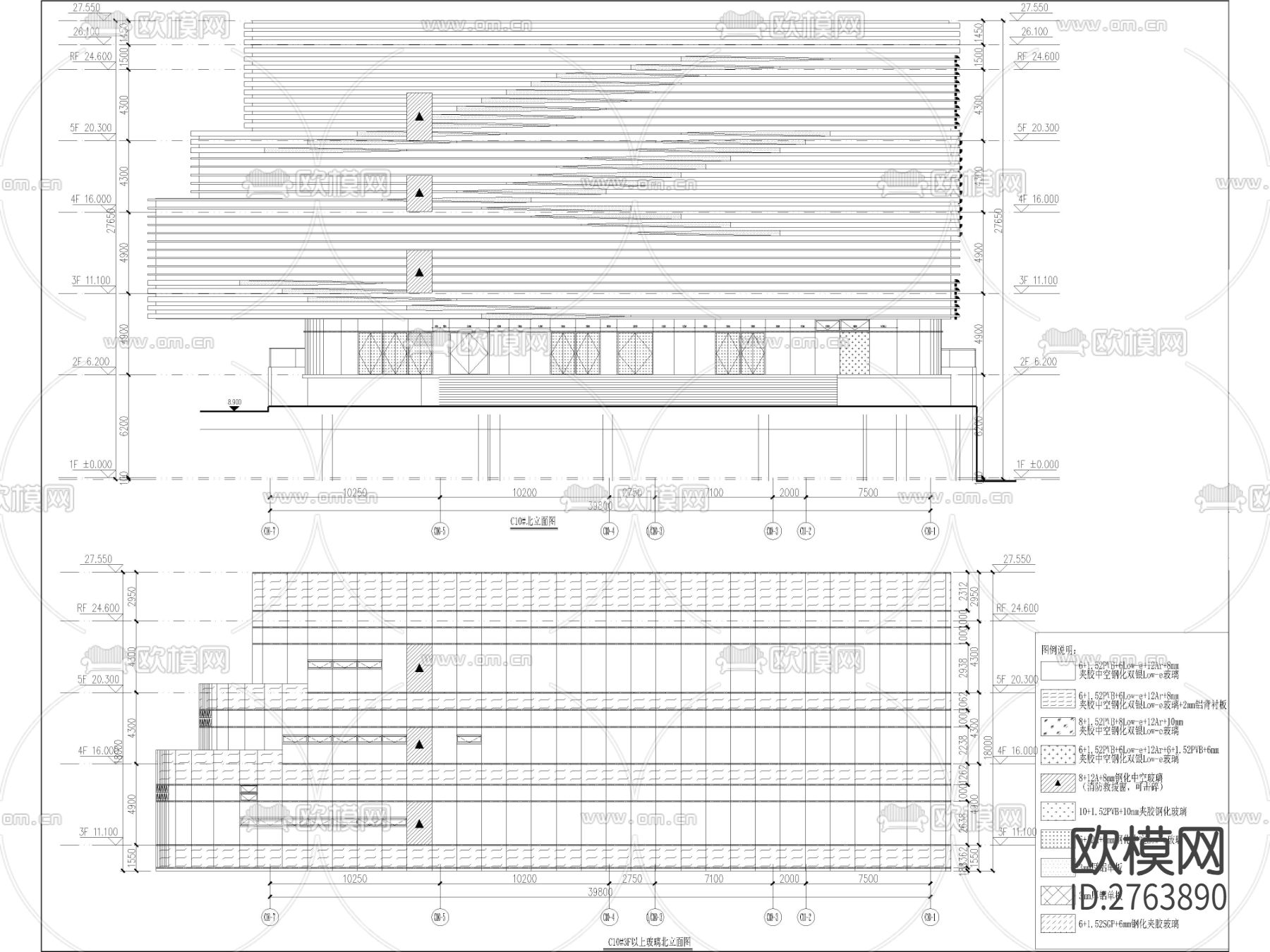 建筑结构cad平面图下载