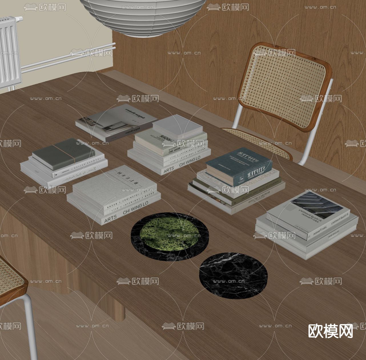 现代书本 书籍su模型下载（渲染图2）