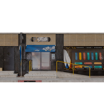 冲浪板专卖店3d模型