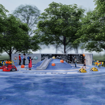  儿童活动场地su模型 