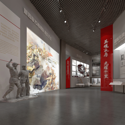  党建革命博物馆su模型 