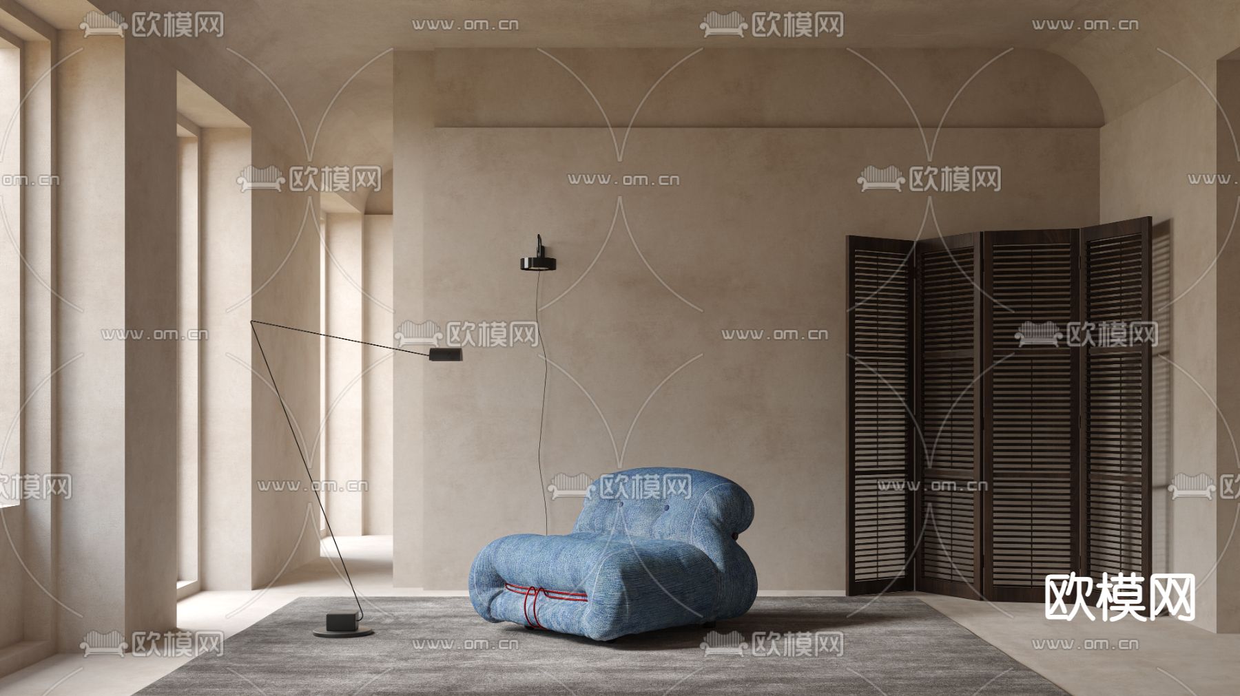 Cassina 懒人沙发3d模型下载