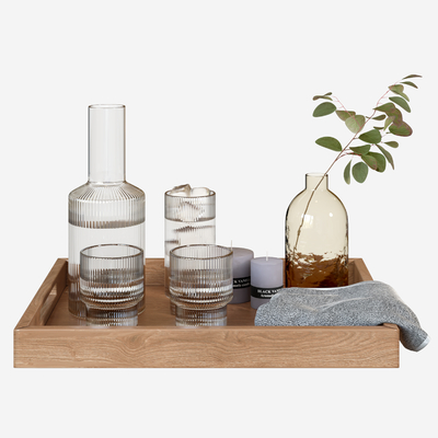  现代水杯 餐具 水壶su模型 